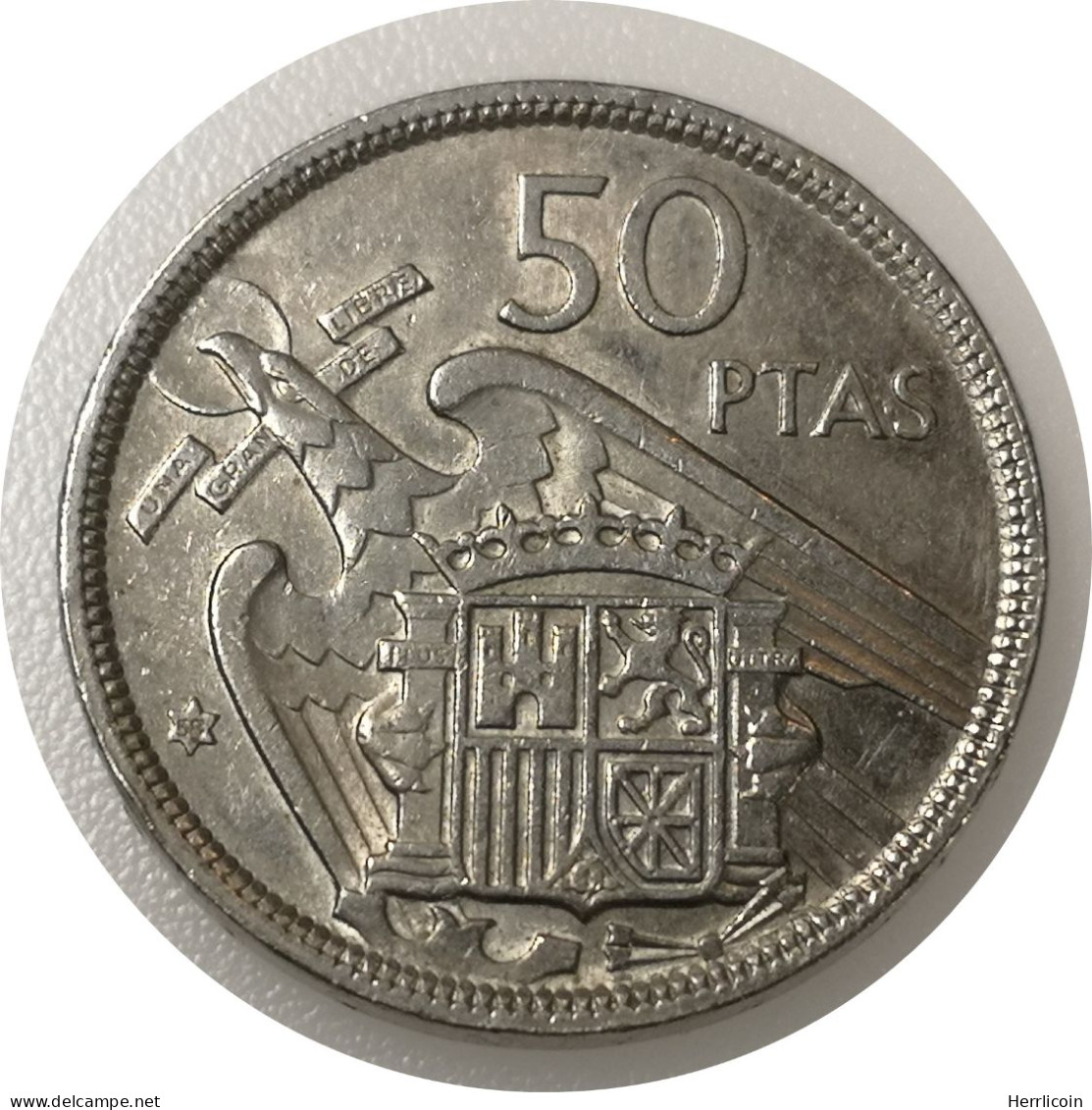 Monnaie Espagne -  1958 - 50 Pesetas Franco - Tranche "Una Grande Libre" - 50 Pesetas