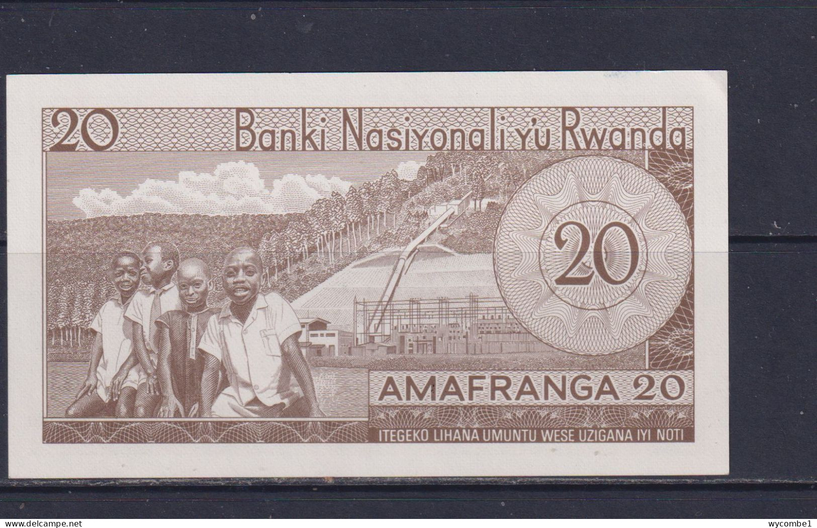 RWANDA -  1976 20 Francs UNC/aUNC  Banknote - Ruanda