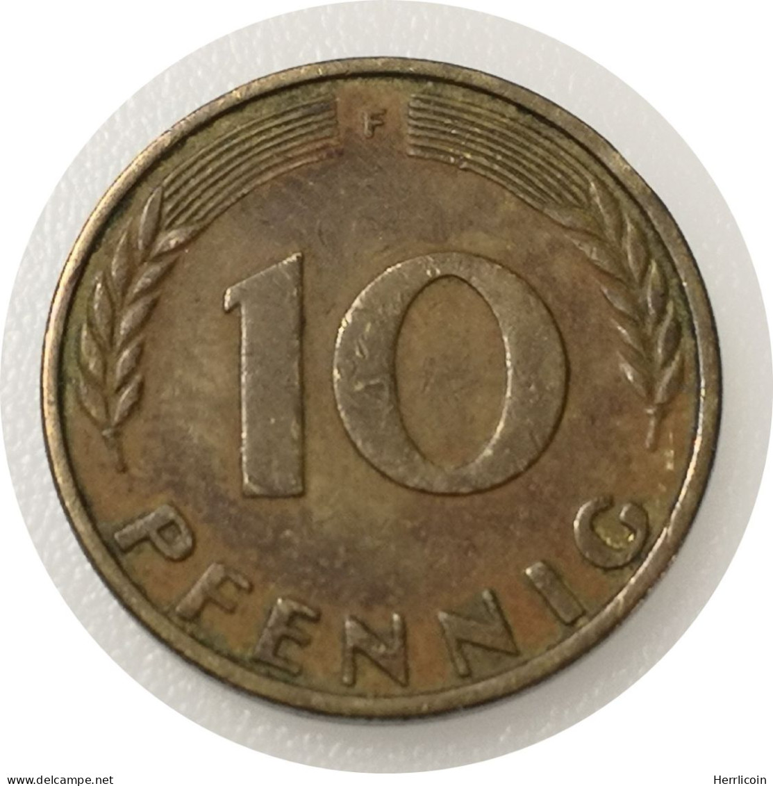Monnaie Allemagne - 1950 F - 10 Pfennig - 10 Pfennig