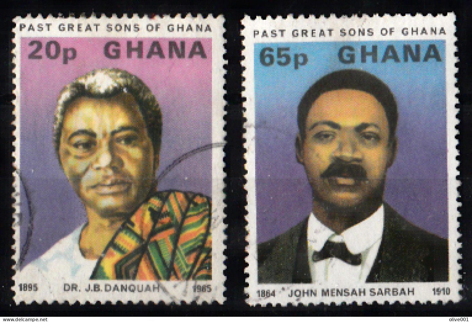 Ghana - 1980 - Personnages Célèbres - Portraits - 2 Tp - Y&T N° 652/53 Oblitéré - Used (0) - Ghana (1957-...)