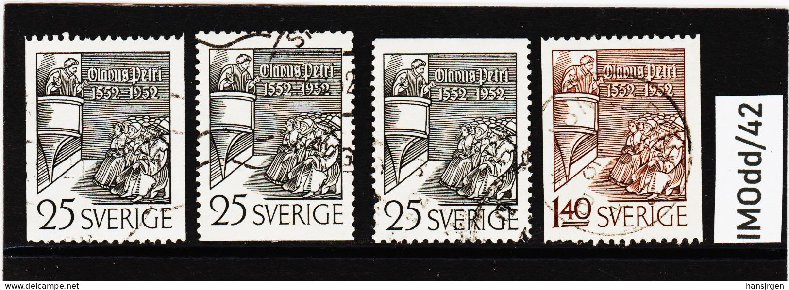 IMOdd/42 SCHWEDEN 1952  Michl 367/68 Used / Gestempelt SIEHE ABBILDUNG - Gebraucht