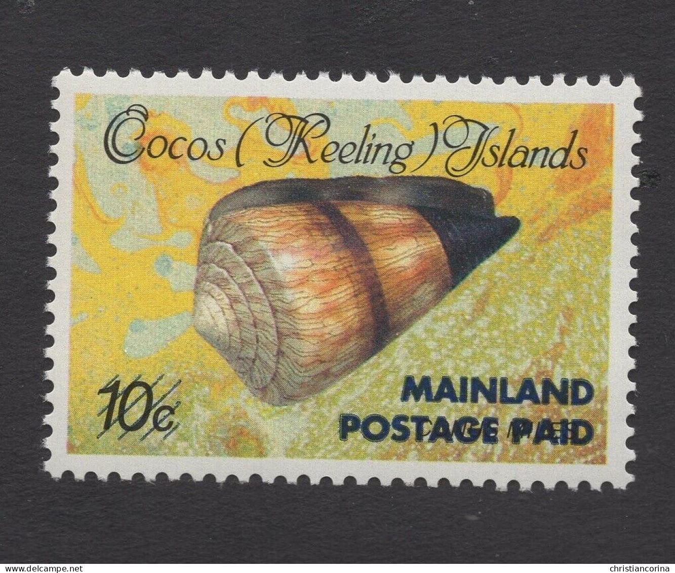 COCOS ISLANDS 1990 SHELL OVP 1 - Cocos (Keeling) Islands