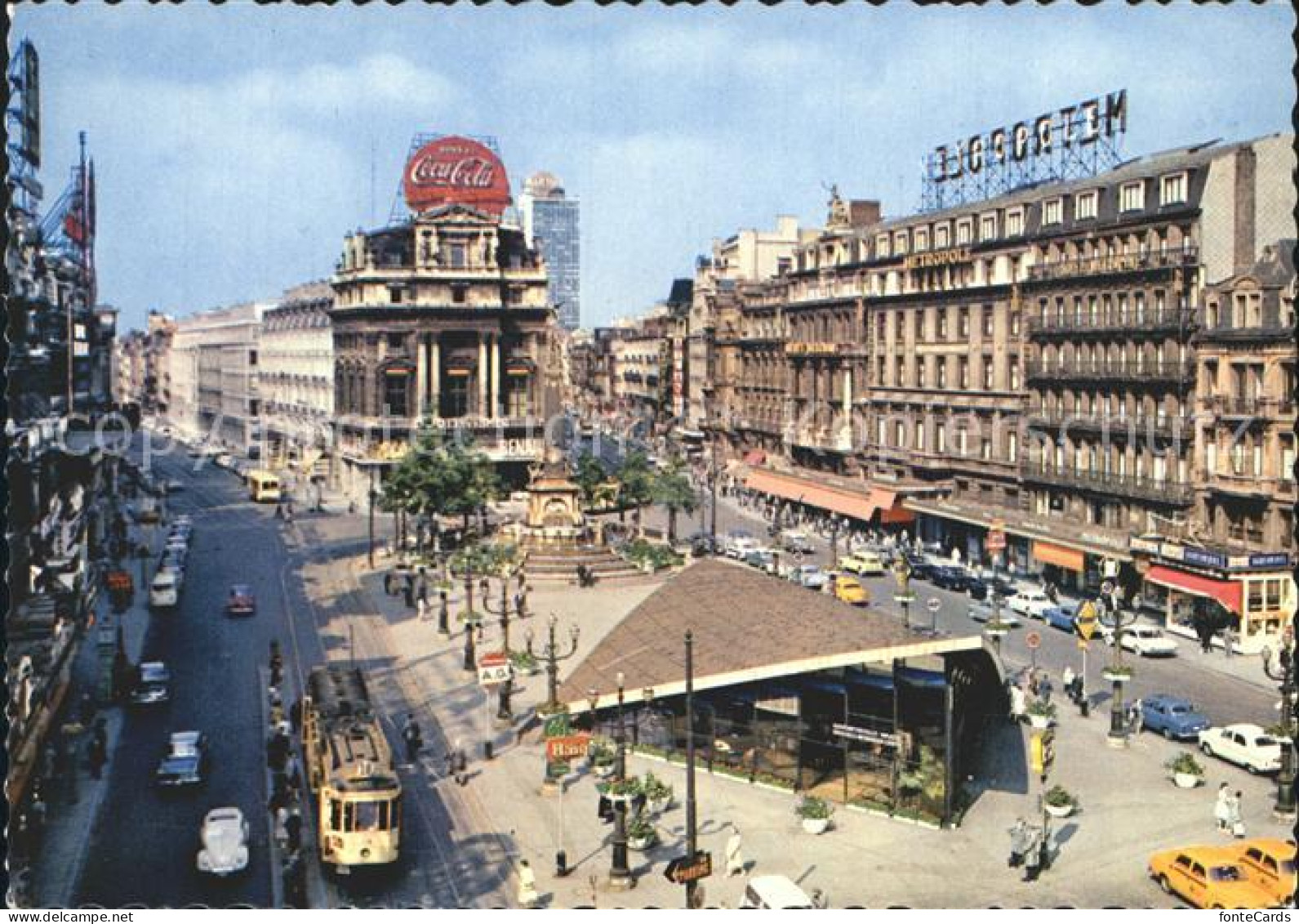 72292599 Strassenbahn Bruxelles Place De Brouckere   - Strassenbahnen