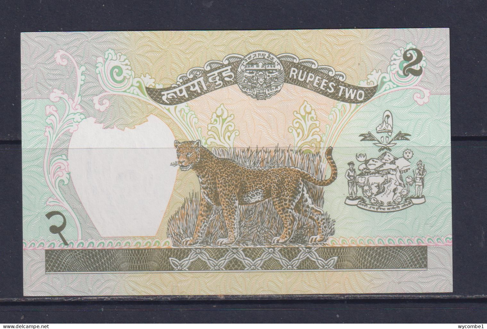 NEPAL  - 1995-2000 2 Rupees UNC/aUNC Banknote As Scans - Népal