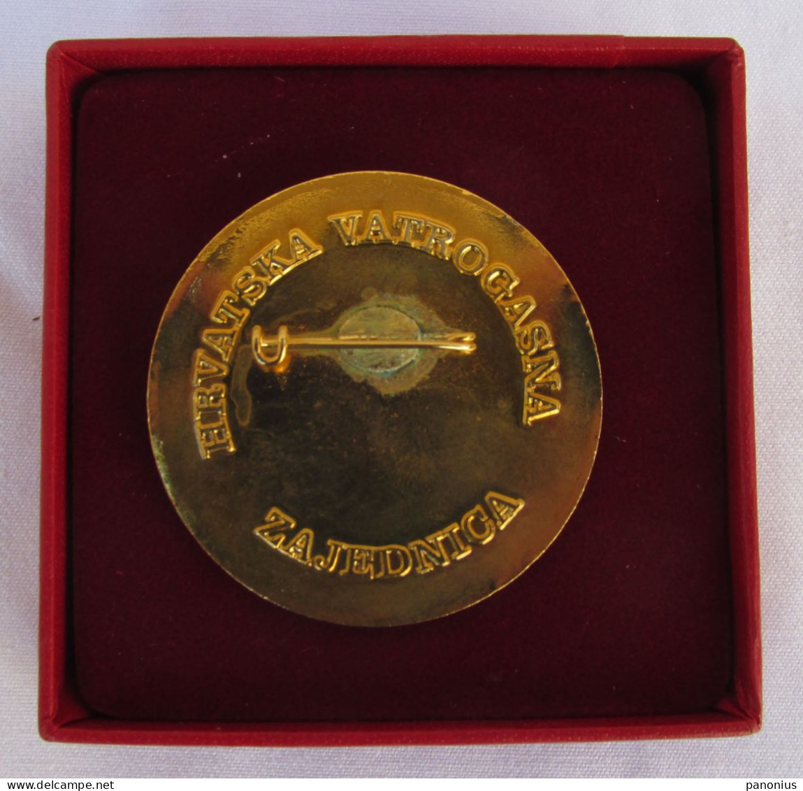 Firemen Bomberos - Croatia Federation Order / Medal With Box, Enamel - Feuerwehr