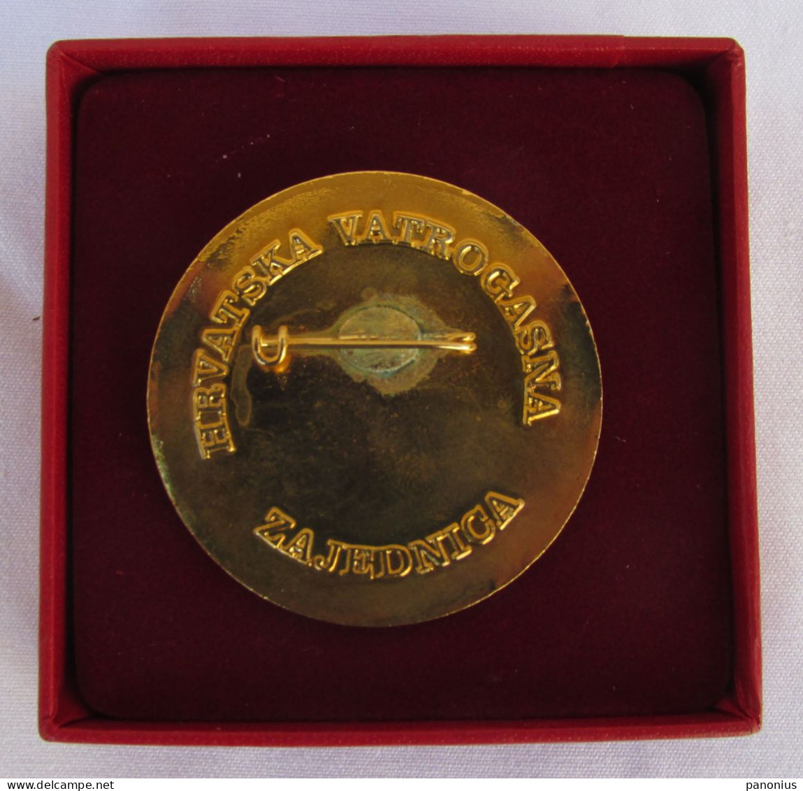 Firemen Bomberos - Croatia Federation Order / Medal With Box, Enamel - Firemen