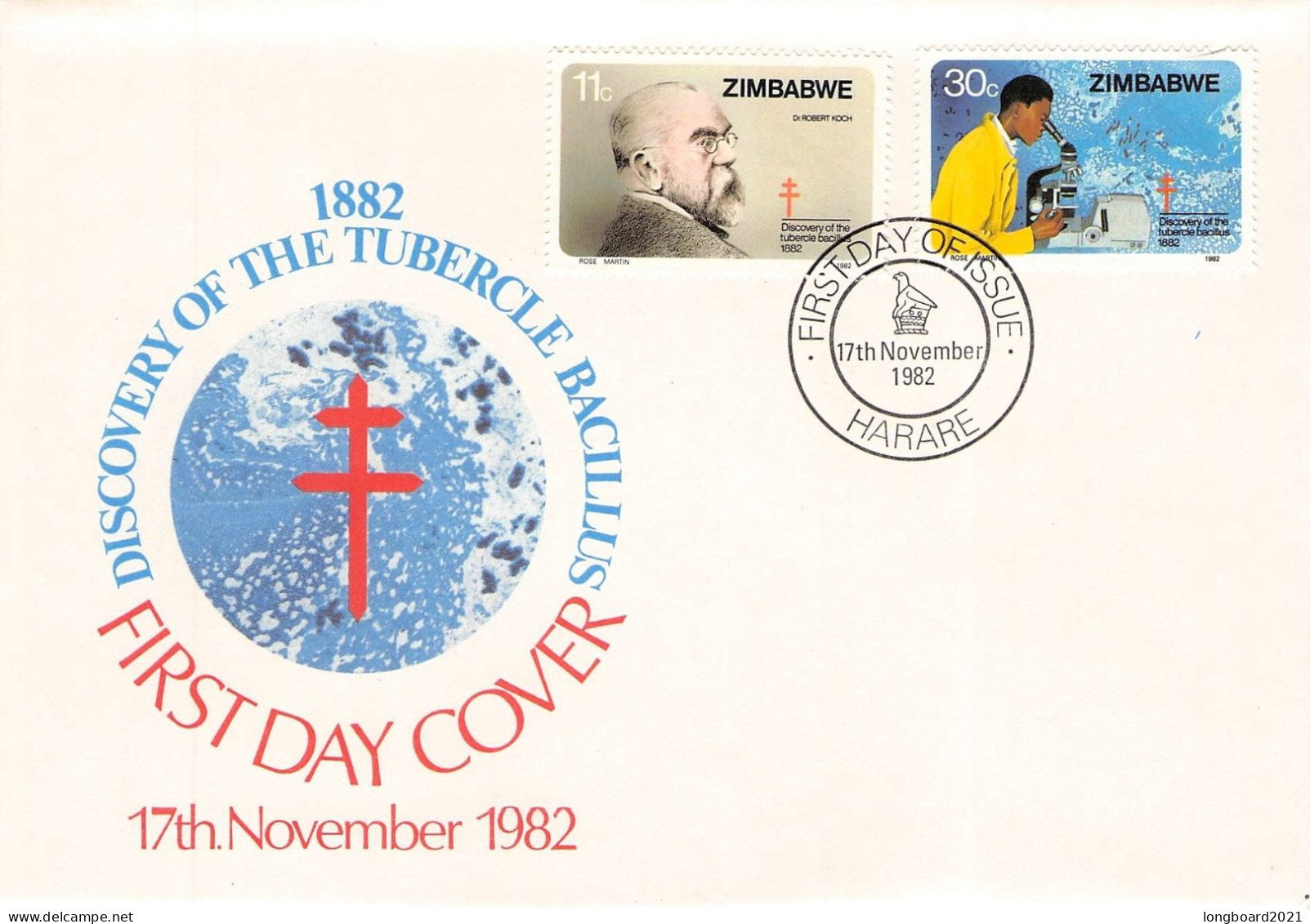 ZIMBABWE - FDC 1982 Tubercle Bacillus / 5076 - Zimbabwe (1980-...)