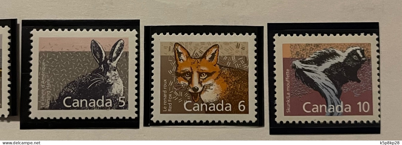 1987 Canada Stamps, Wild Definitives, 6 Value, MNH, VF - Ungebraucht