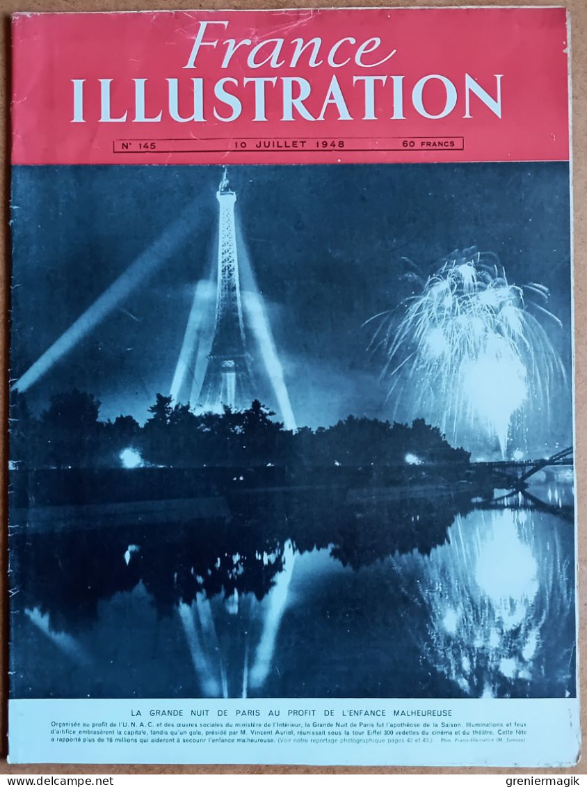 France Illustration N°145 10/07/1948 Le Fezzan/La Chine En Armes/Sidérurgie/Funambule Garmisch/Finlande/L'art Iranien - Testi Generali