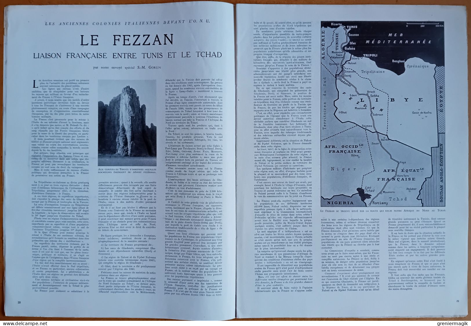 France Illustration N°145 10/07/1948 Le Fezzan/La Chine En Armes/Sidérurgie/Funambule Garmisch/Finlande/L'art Iranien - Algemene Informatie