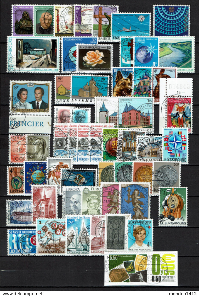Luxembourg - Luxemburg - Timbres Oblitérés, Different Stamps 16 - Colecciones