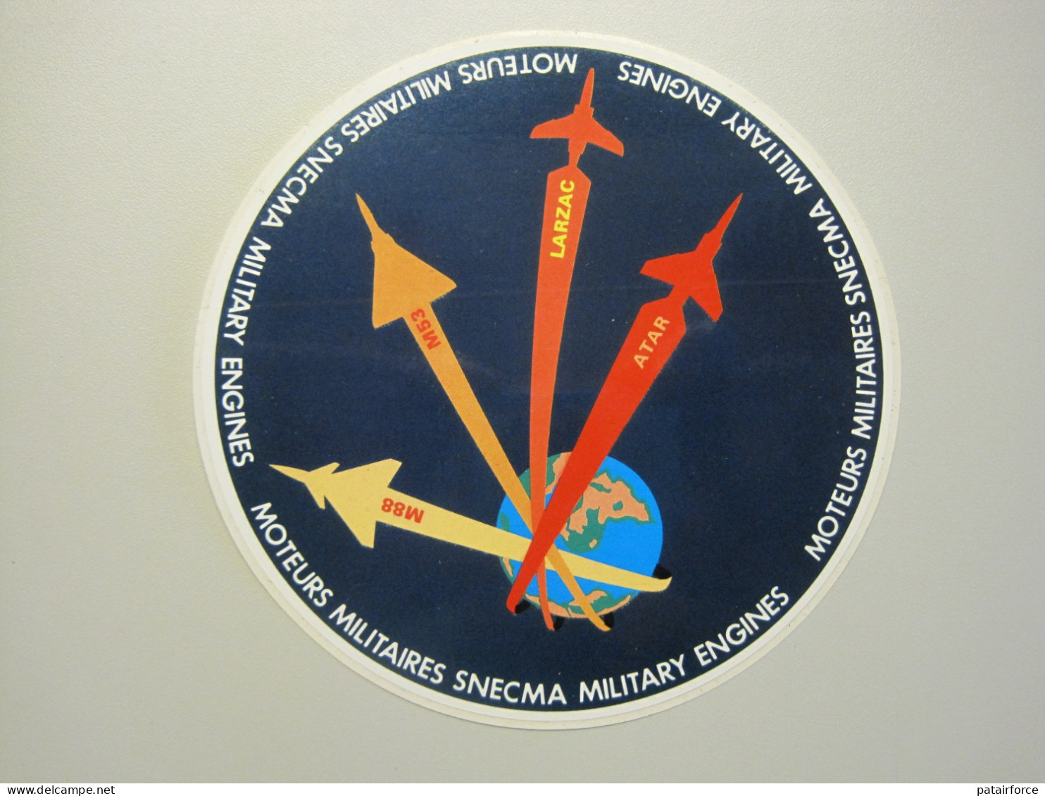 Sticker SNECMA Moteurs Militaires / M88 M53 LARZAC ATAR  RAFALE - MIRAGE - ALPHA JET - Aviation