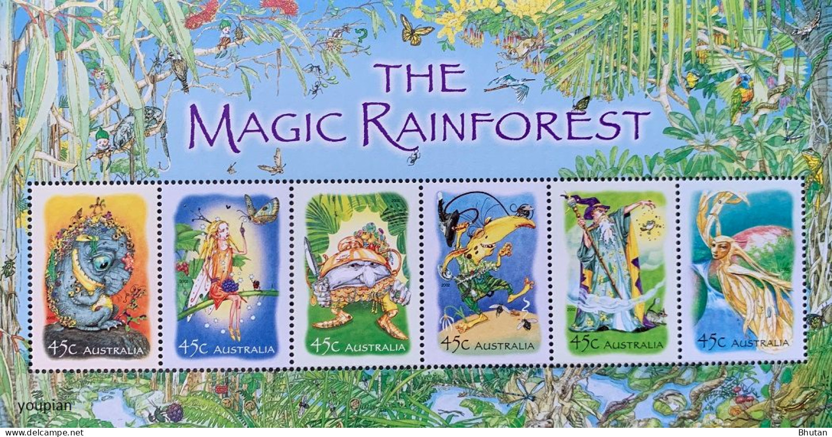 Australia 2002, The Magic Rainforest, MNH S/S - Ongebruikt