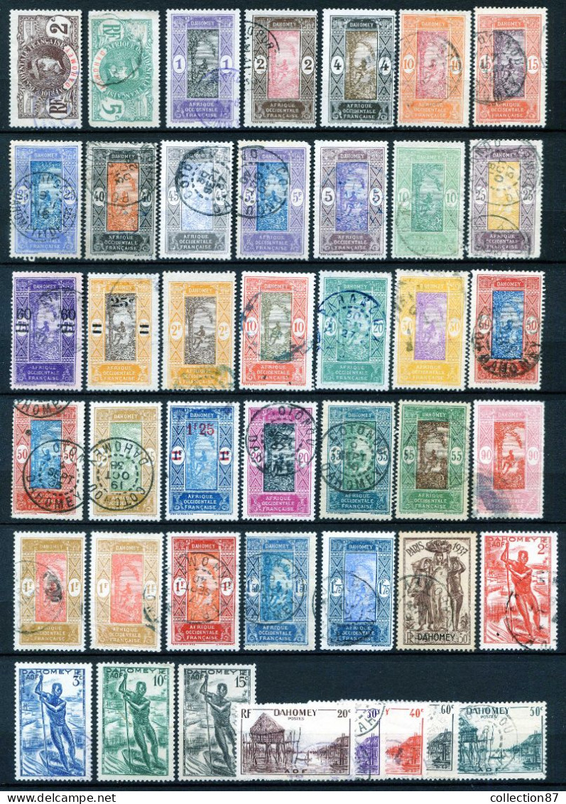 Réf 80 > DAHOMEY < 43 Valeurs Ø Oblitéré < Ø Used -- Cote 52.50 € - Used Stamps