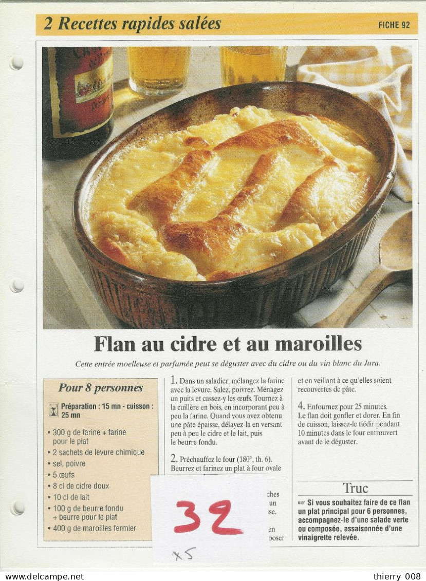 Lot 32  Recettes Rapides Salées  Fiche  Cuisine  Recette - Recepten