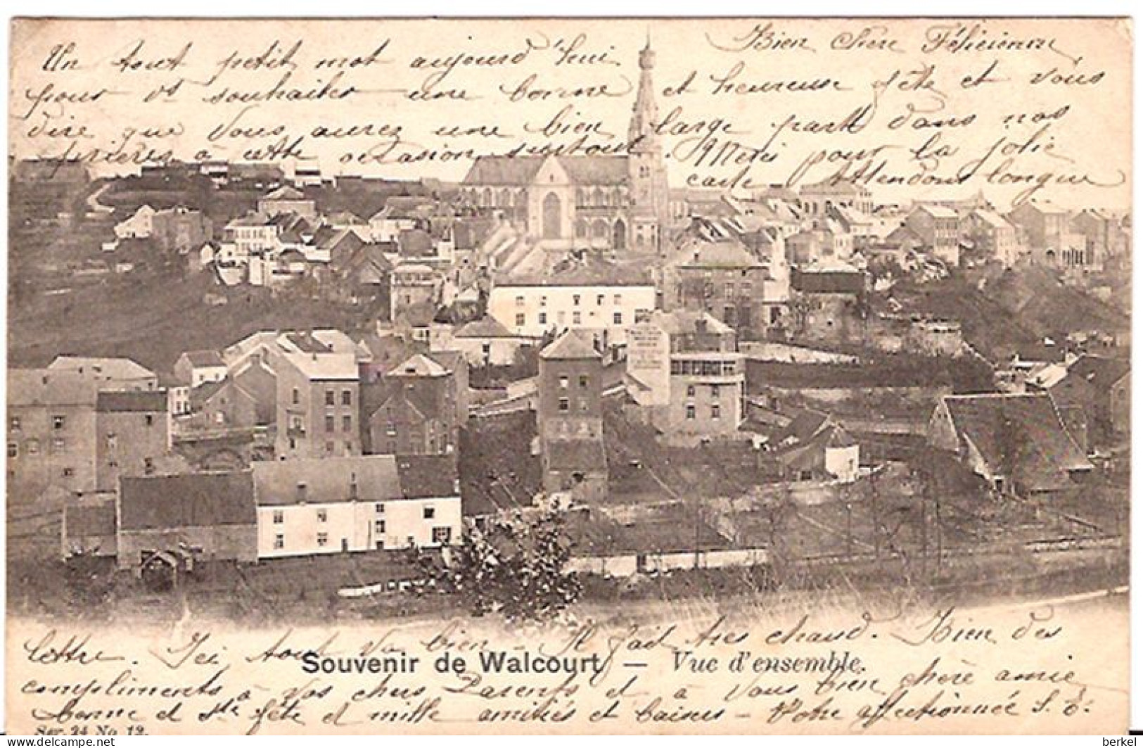 Souvenir De WALCOURT Vue Ensemble 10 Cachets!! OberElzas Marcovici    947 D1 - Walcourt