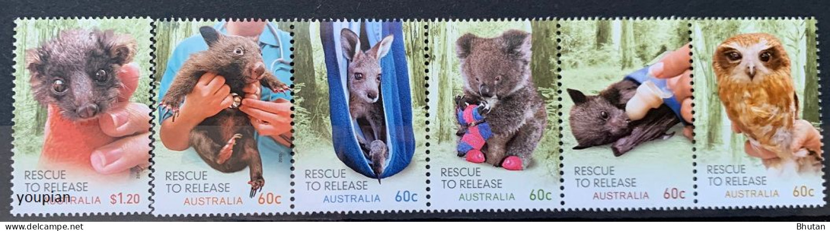 Australia 2010, Rescue To Release, MNH Unusual Stamps Strip And Single Stamp - Ungebraucht