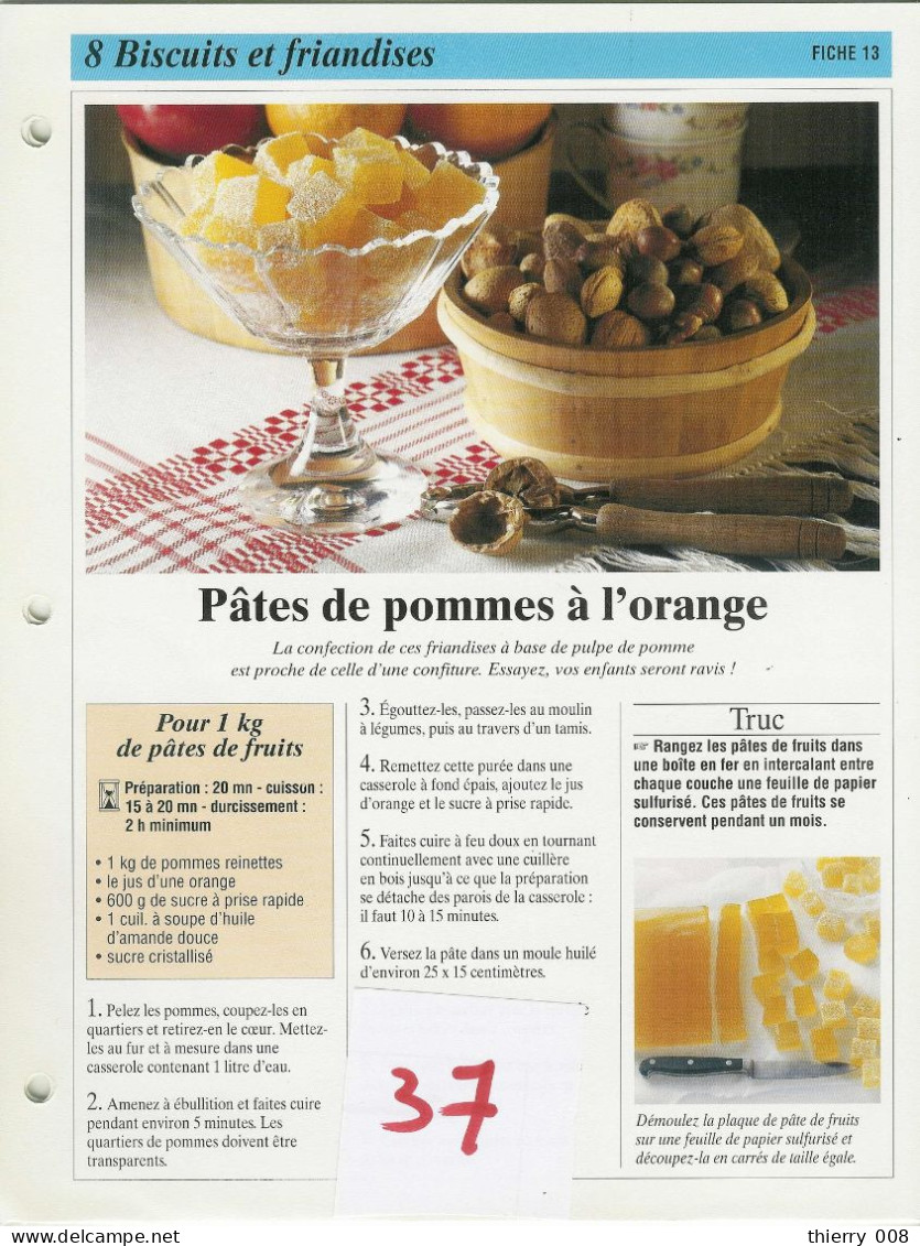 Lot 37  Biscuits Et Friandises  Biscuit Et Friandise Fiche  Cuisine  Recette - Recettes De Cuisine