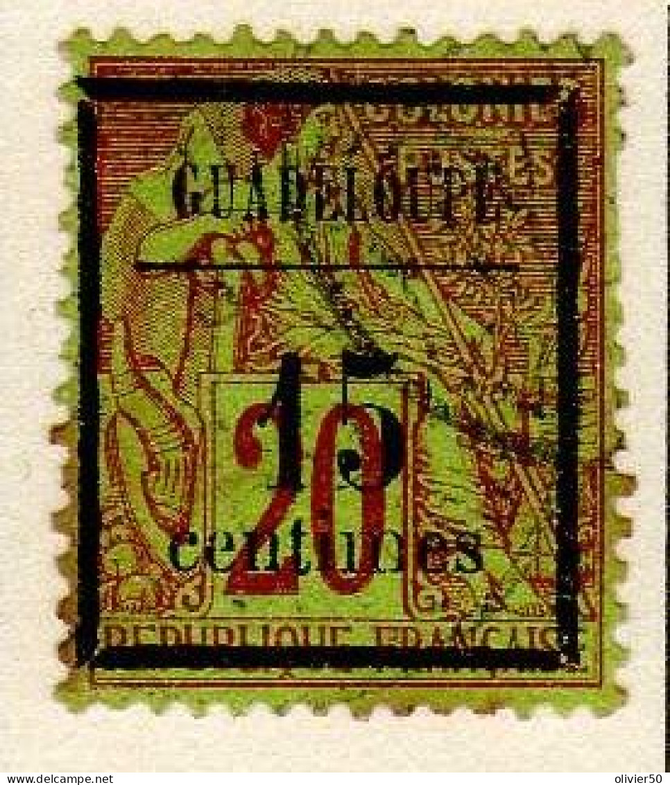 Guadeloupe - (1889) -   15c. Sur  20  C.  Colonies Generales -   Oblitere - Oblitérés