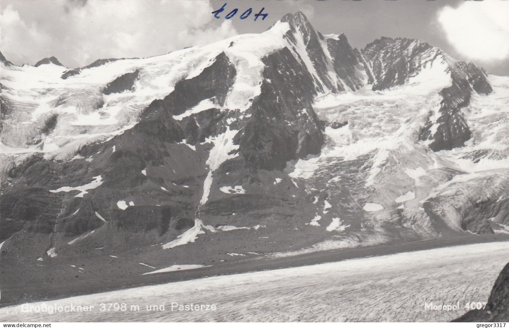 E3701) GROSSGLOCKNER 3798m Und Pasterze - Schöne S/W FOTO AK Monopol - Heiligenblut