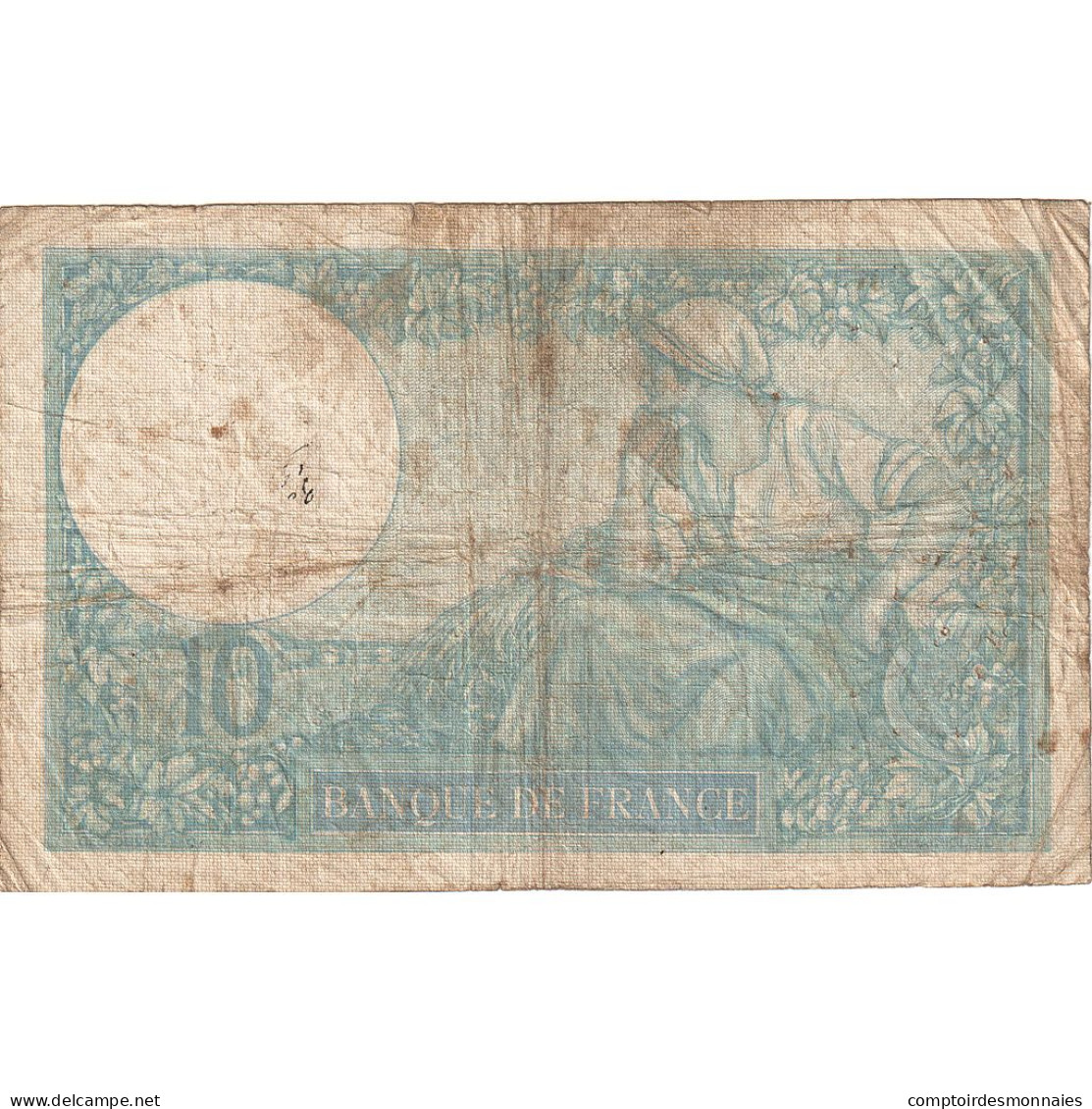 France, 10 Francs, Minerve, 1939, P.70923, TB, Fayette:07.05, KM:84 - 10 F 1916-1942 ''Minerve''