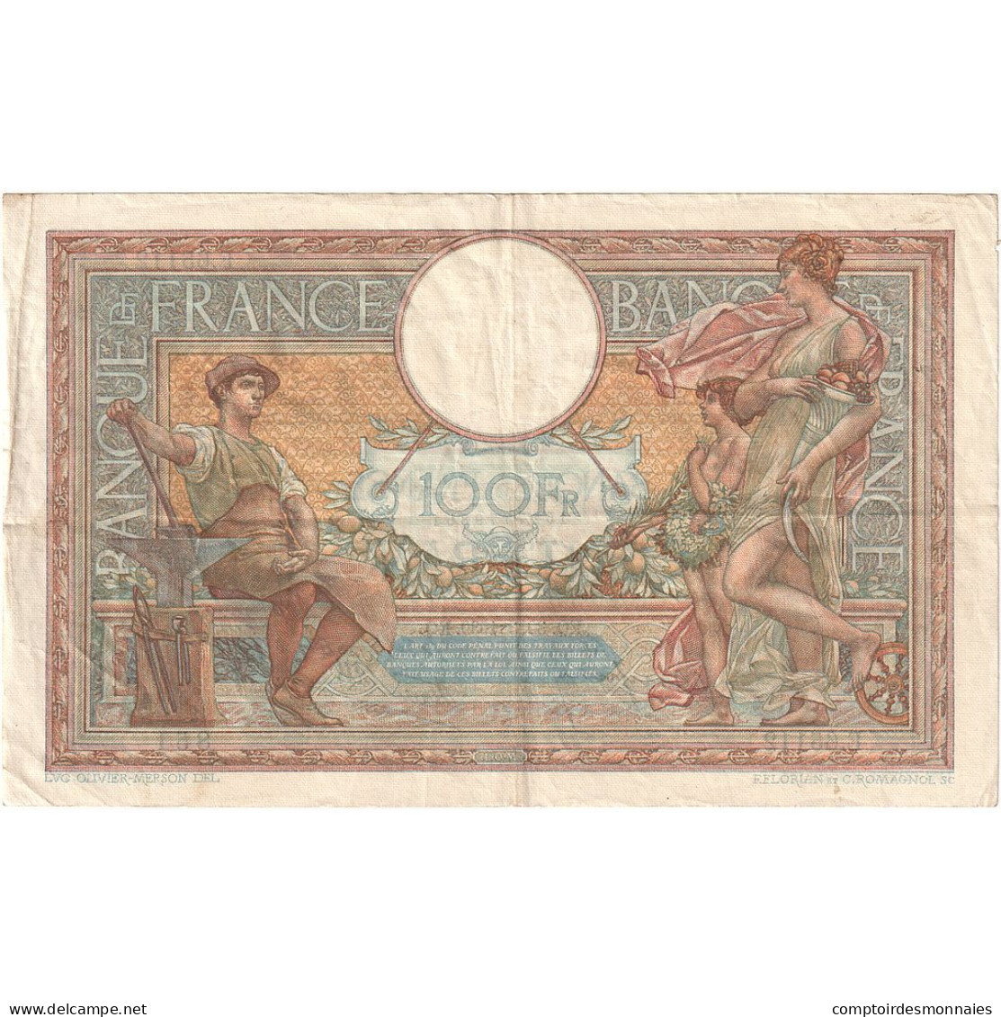 France, 100 Francs, Luc Olivier Merson, 1939, E.65112, TTB, Fayette:25.44 - 100 F 1908-1939 ''Luc Olivier Merson''