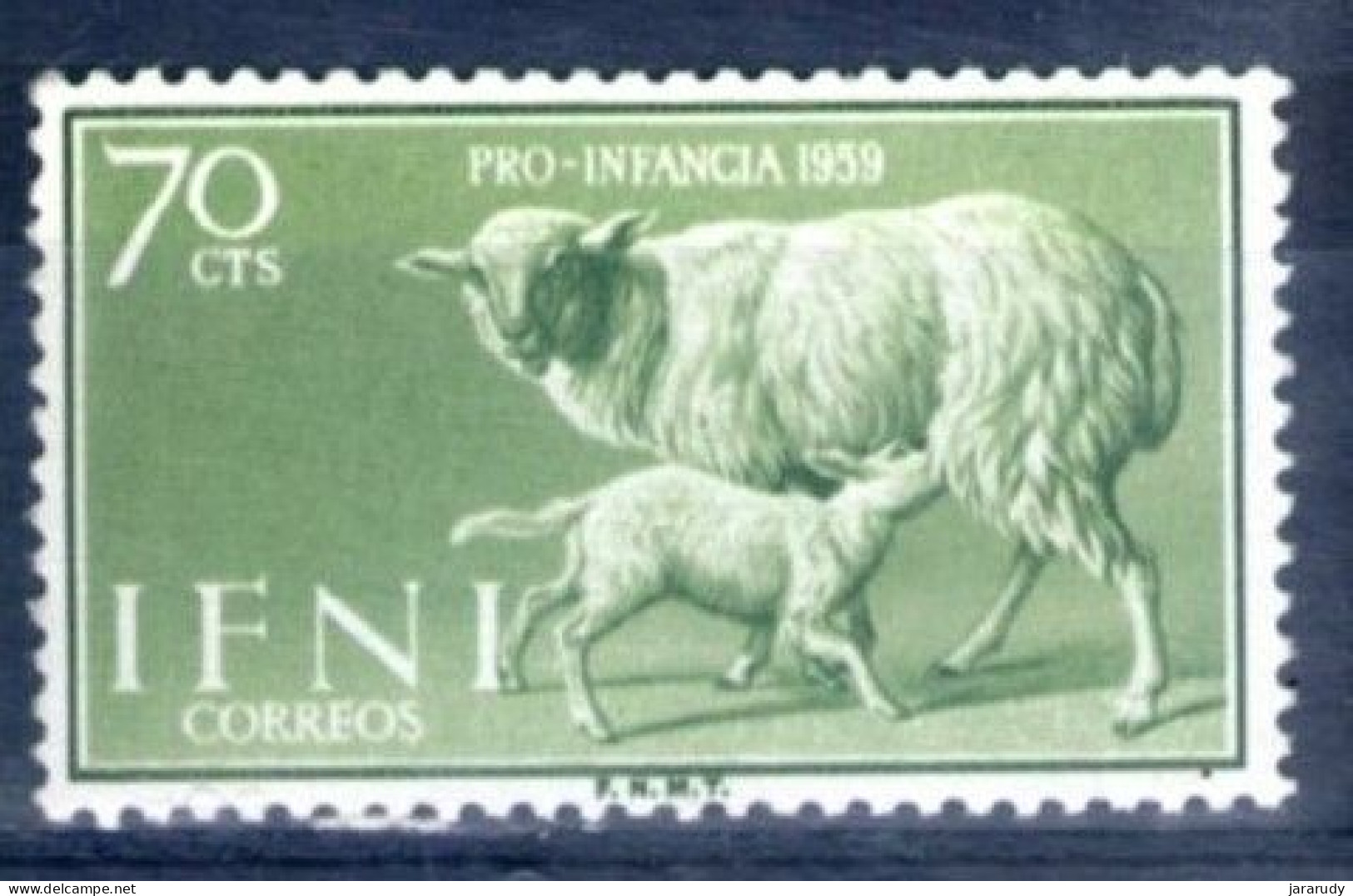 IFNI ANIMALES PRO INFANCIA 1959 Yv 129 MNH - Ifni