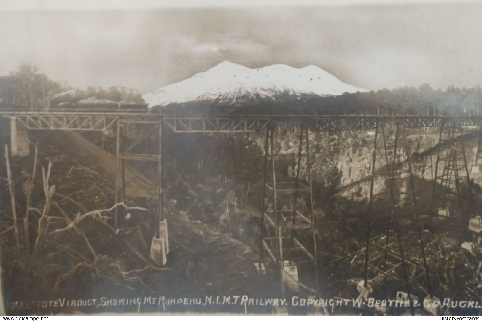 Makatote Viaduct, Mt. Ruapehu, N.I.M.T. Railway, New Zealand, 1913 - Nieuw-Zeeland