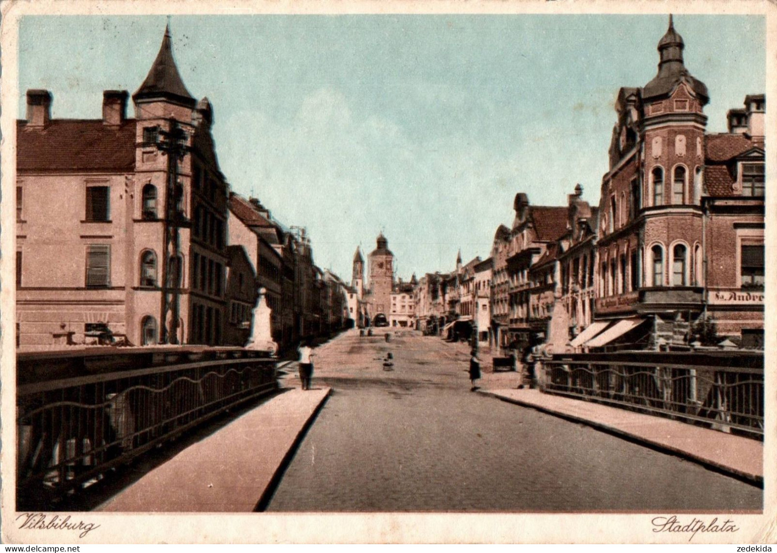 H0122 - Vilsbiburg - Stadtplatz - Kathi Wallner Kupfertiefdruck - Vilsbiburg