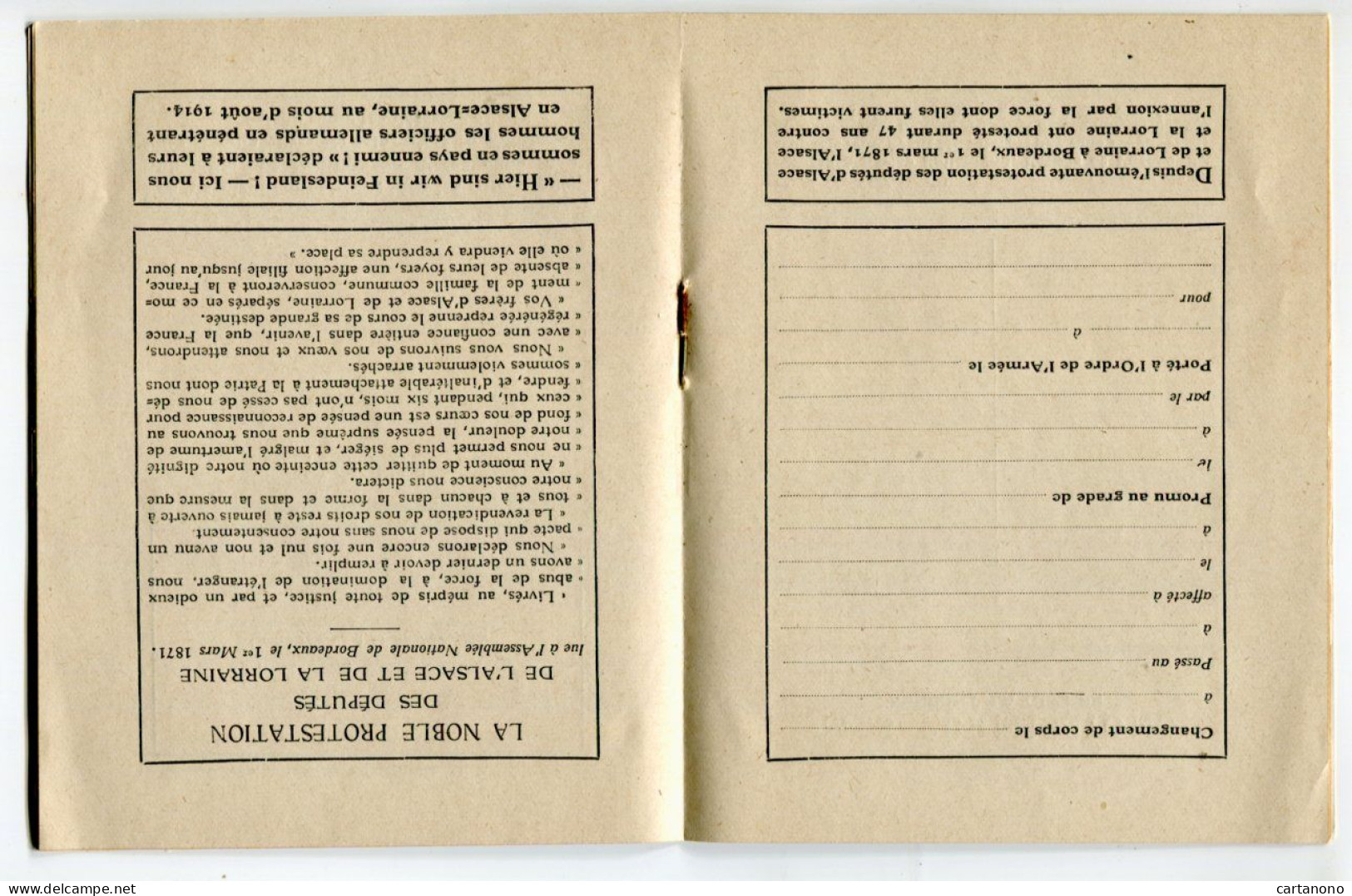 CARNET DE LA VICTOIRE 187 1914 1919 - Calendrier 1919 Avec Plusieurs Pages Pour Description - Tamaño Pequeño : 1901-20