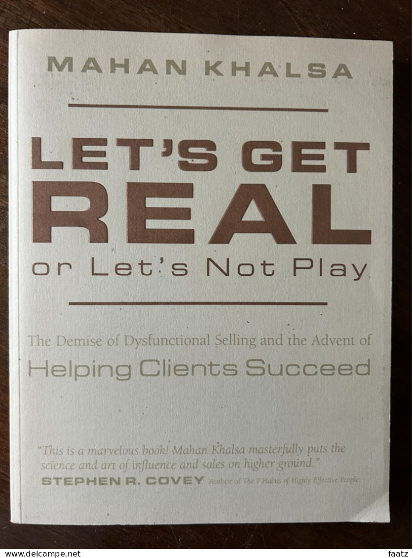 Formation Ventes - Lets Get Real - Helping Clients Succeed (Mahan Khalsa - FranklinCovey), Livre + 6CDs (7 Hrs Audio) - Negocios / Contabilidad