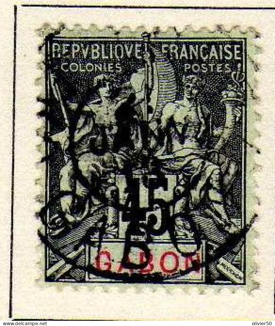 Gabon - (1904-07)  - 45  C. . Type Groupe -  Oblitere - Oblitérés