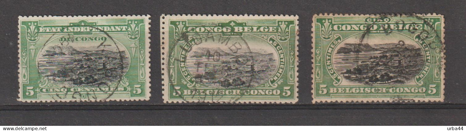 Congo Belge Oblitération 5 Ct - Usados