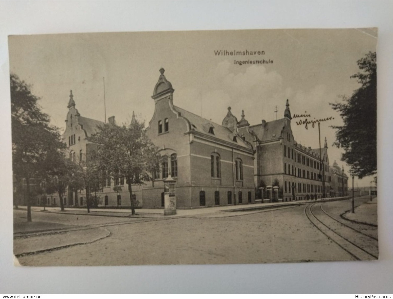 Wilhelmshaven, Ingenieurschule, Litfassäule, 1910 - Wilhelmshaven