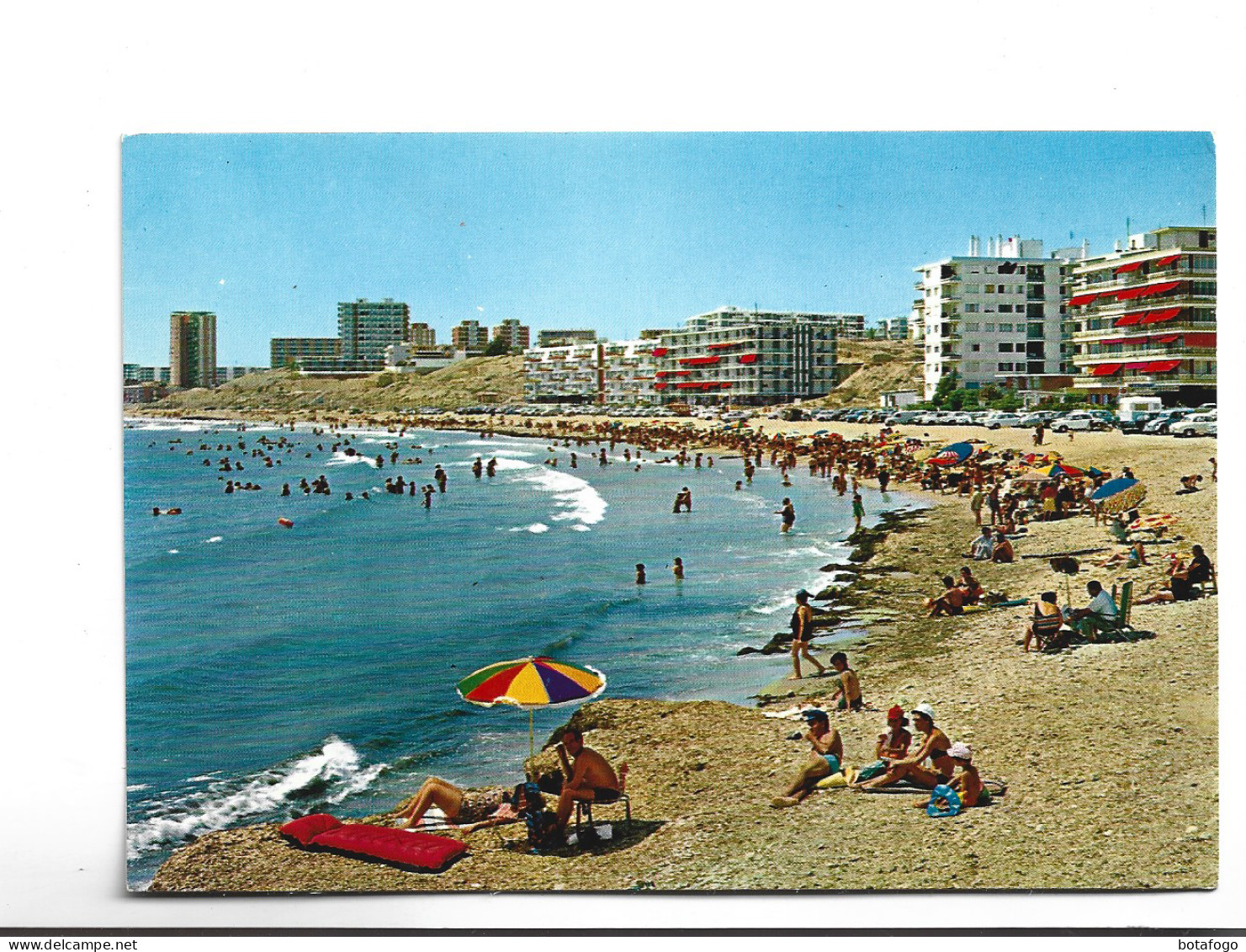 CPM ALICANTE , CAMPELLO , PLAYA MUCHAVISTA En 1976! - Alicante