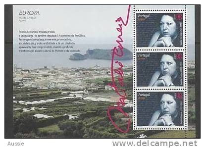 Cept 1996 Portugal Açores Azoren Yvertn° Bloc 15 *** MNH Cote 4,50 € Femmes Célèbres - 1996