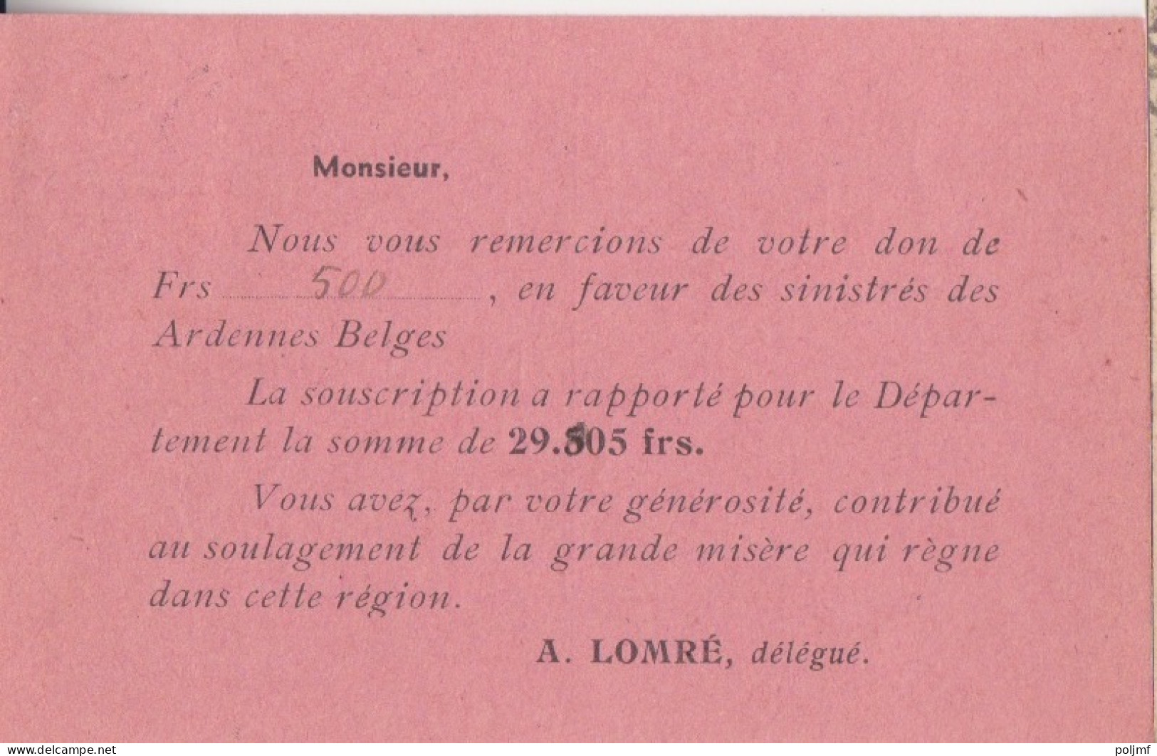 CP (Croix Rouge Belge) Obl. Margut Le 5/4/45 Sur 1f50 Dulac Rose N° 691 (Tarif Du 1/3/45) - 1944-45 Marianne Of Dulac