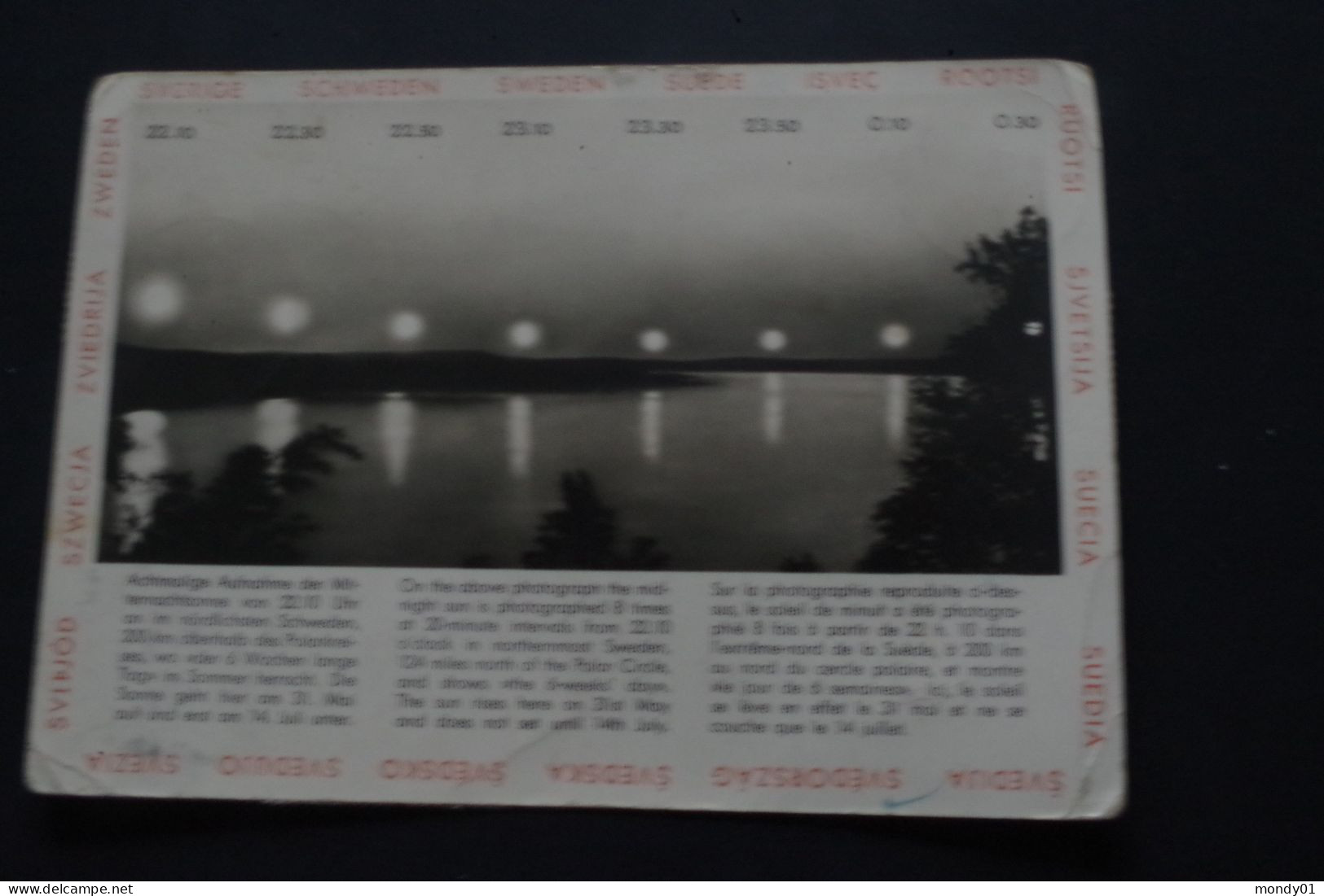 2-2238 CPM Suede Soleil Minuit Sun Tour Du Monde GB Espagne USA France Danemark Nyasaland Curiosité 1955 Ecosse - Géographie