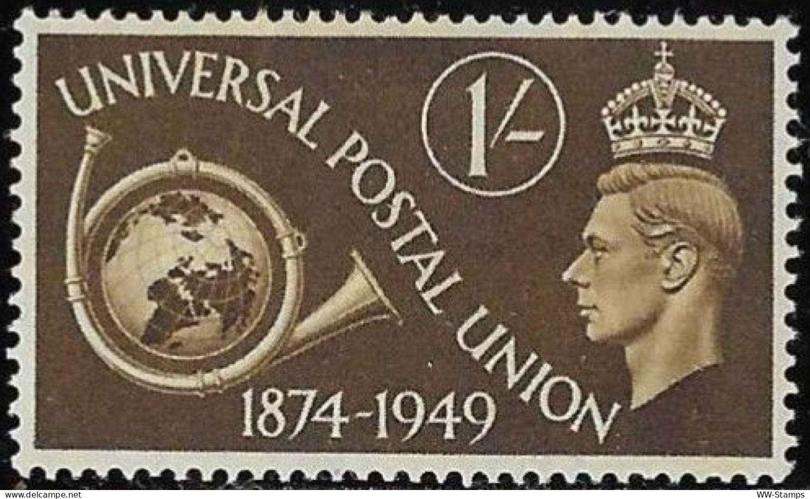 Great Britain 1949 Mint Stamp The 75th Anniversary Of The Universal Postal Union 1'- [WLT1872] - Ongebruikt