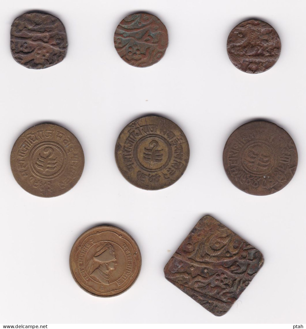 JAIPUR, Lot Of 7 Coppers - Inde