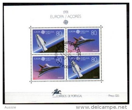 Cept 1991 Portugal Azoren Açores Yvertn° Bloc 12 (°) Oblitéré Cancelled Cote 8,50 Euro - 1991