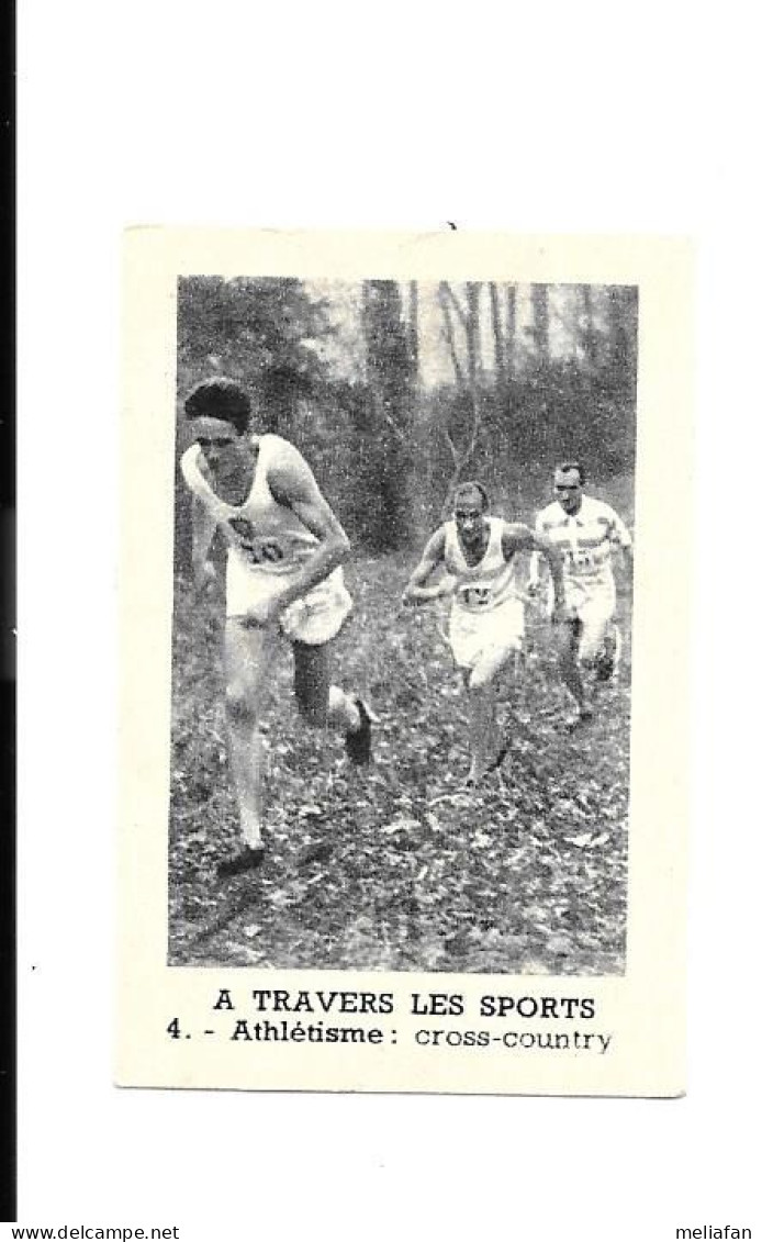 DS70 - VIGNETTE CHOCOLAT COMTESSE TOULOUSE - CROSS COUNTRY - FORMAT 4.5 X 6.5 Cm - Athlétisme