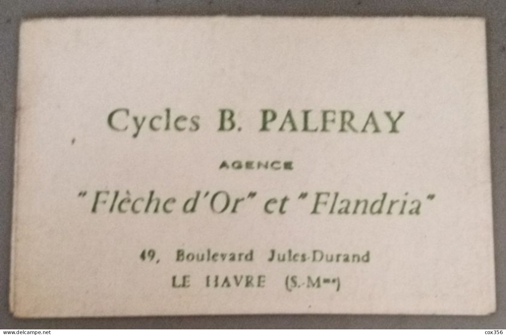 CALENDRIER Cycles B.PALRAY Agence Fleche D'or Et Flandria 1963 LE HAVRE Tunnel Jenner - Small : 1961-70