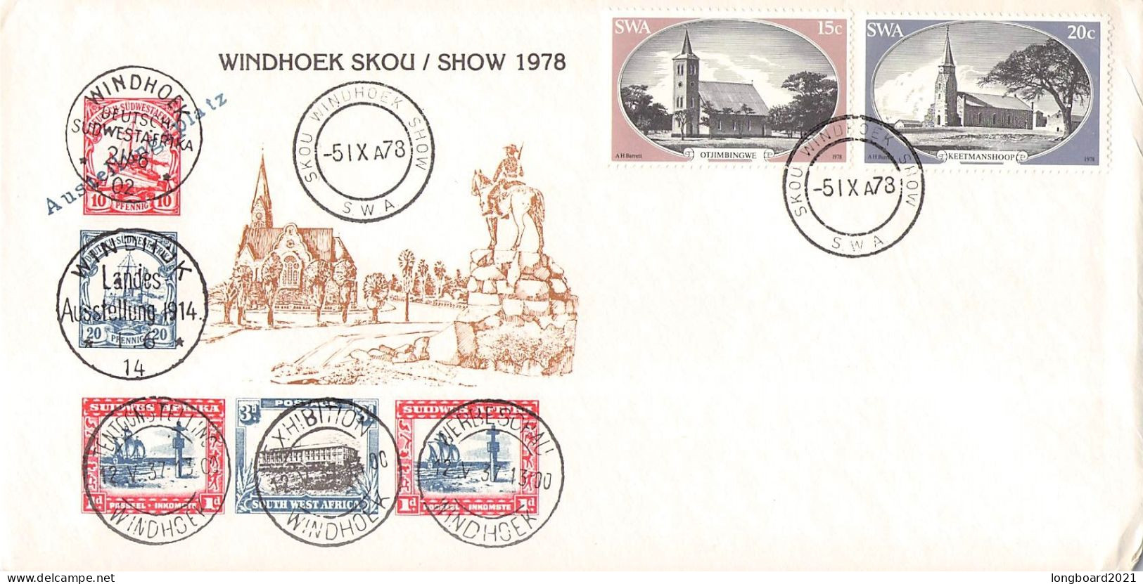 SOUTH WEST AFRICA - COLLECTION OF 14 COVERS / 5077