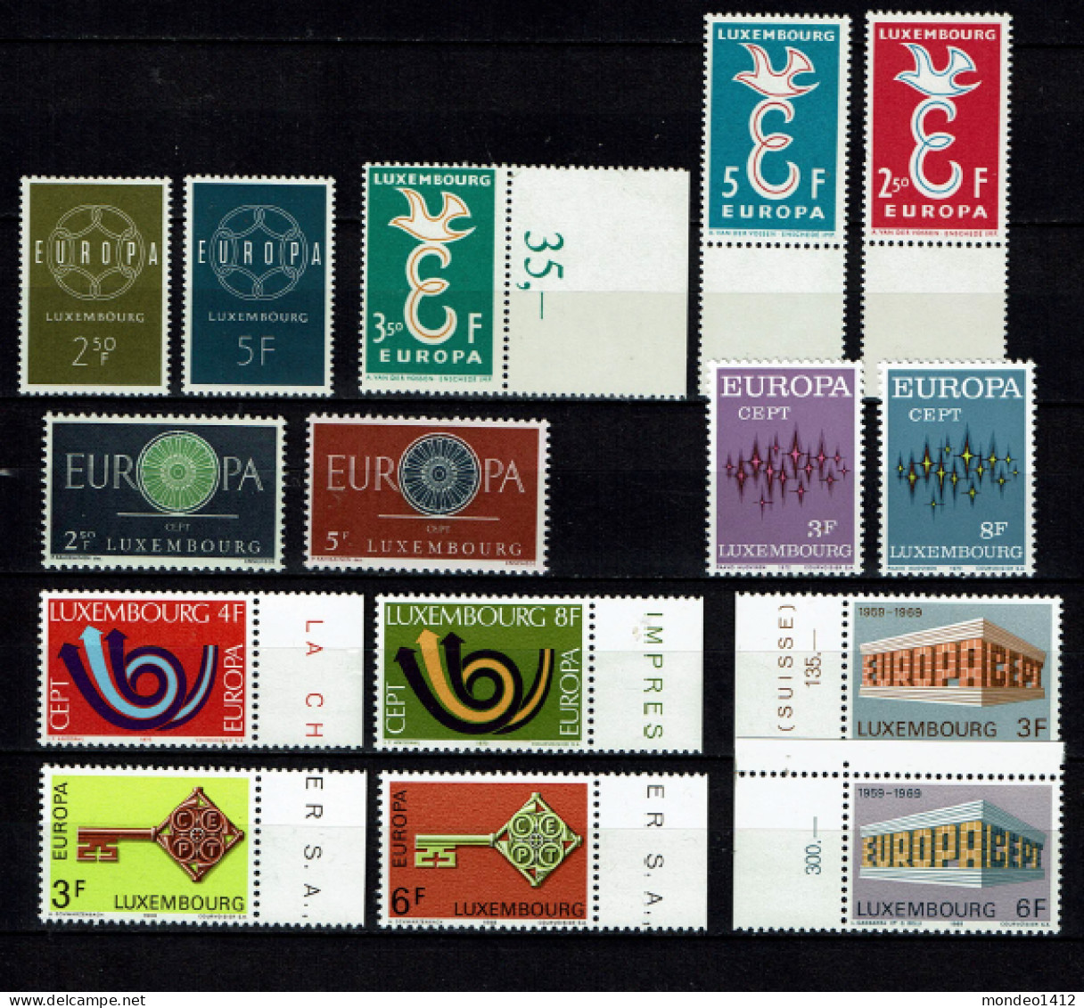 Luxembourg - Luxemburg - Timbres Europa, Different Stamps - Colecciones