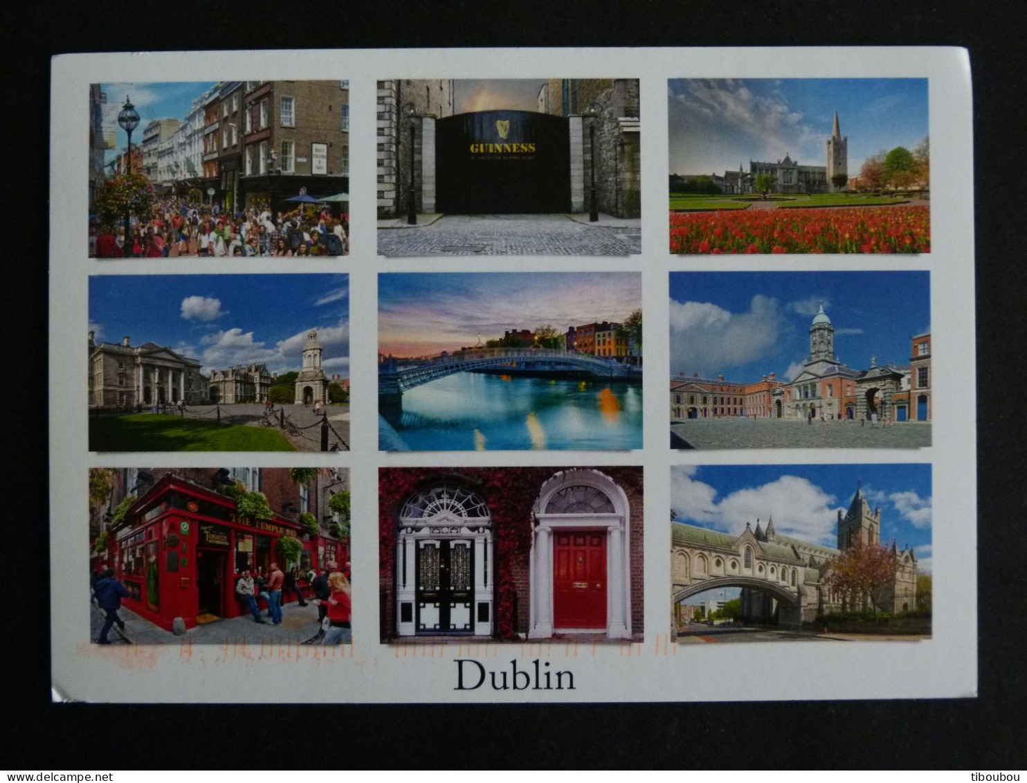 IRLANDE IRELAND EIRE AVEC TIMBRE DISTRIBUTEUR 99 BROCHE DE TARA - DUBLIN MULTIVUES GUINESS - Brieven En Documenten