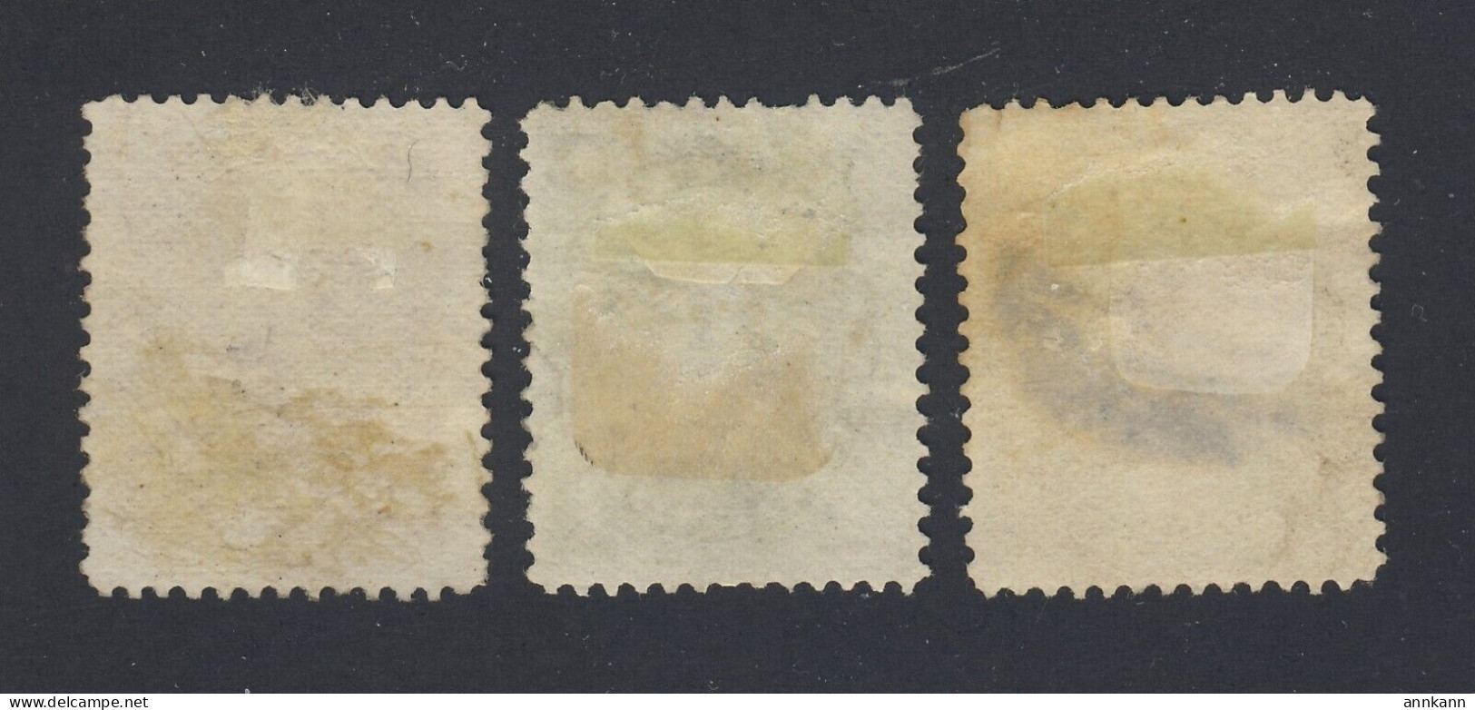 3x Newfoundland Used Stamps; #42-1c F #44-1c VF #60-3c F/VF. Guide = $18.00 - 1857-1861