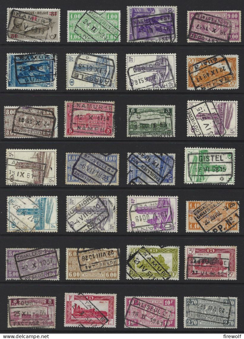 Y036 - Belgium - Railway Parcel Stamps - Used Lot - Otros & Sin Clasificación