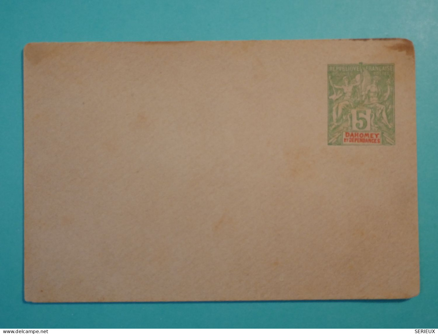 DI 7 DAHOMEY  BELLE  LETTRE  ENV. 1910  NON VOYAGEE+++ - Storia Postale