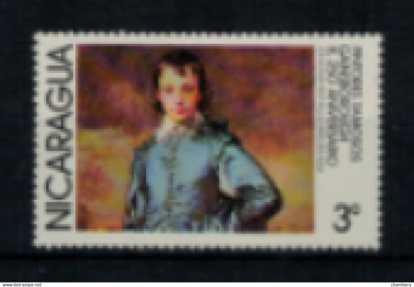 Nicaragua "Anniversaires De Peintres Célèbres : "Jonathan Butall Enfant" De Gainsborough" Neuf 1* N° 1087 De 1978 - Nicaragua